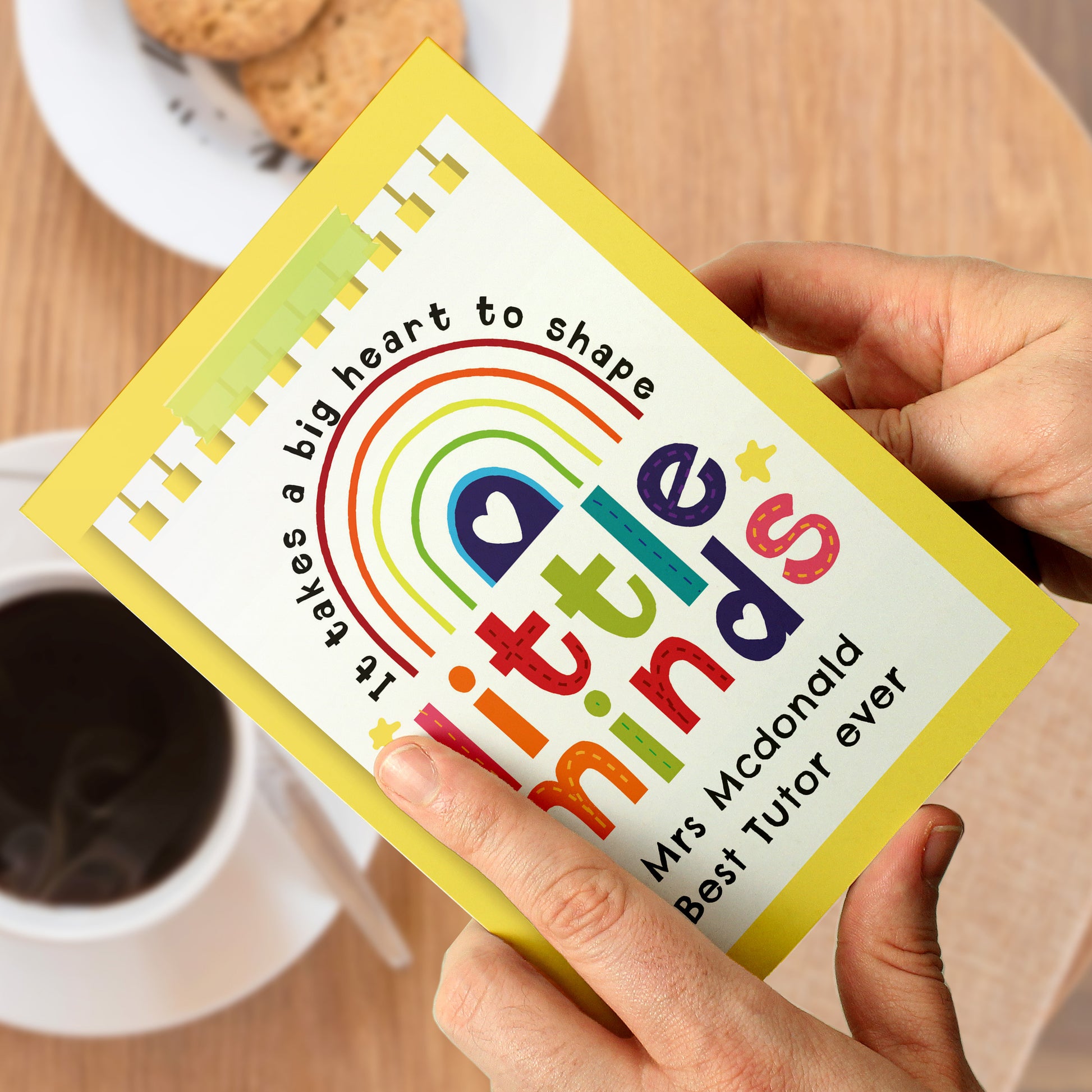 Personalised Shape Little Minds Greeting Card - image 4