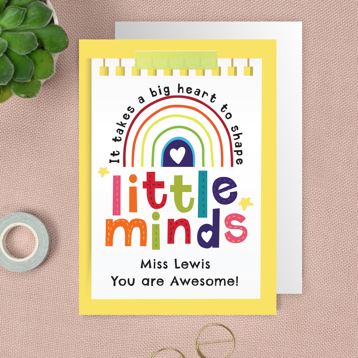 Personalised Shape Little Minds Greeting Card - image 5