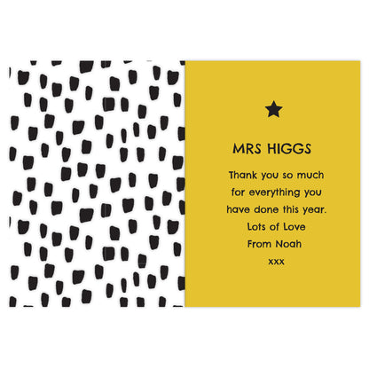 Personalised World's Best Teacher Trophy Greeting Card - image 4
