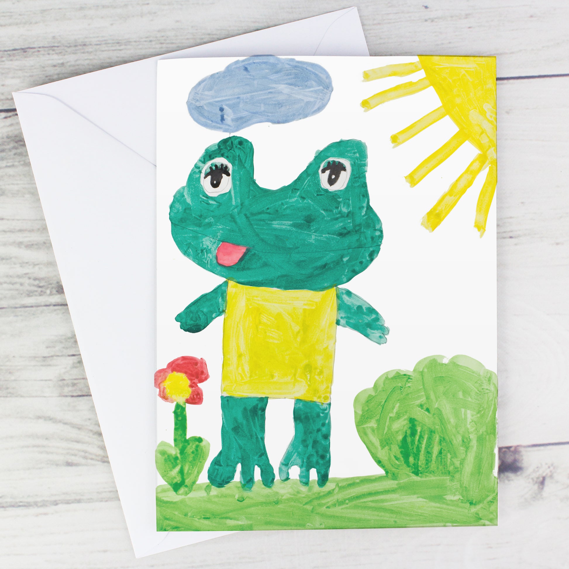 Personalised Photo Upload Card - Gaegu Font - image 2
