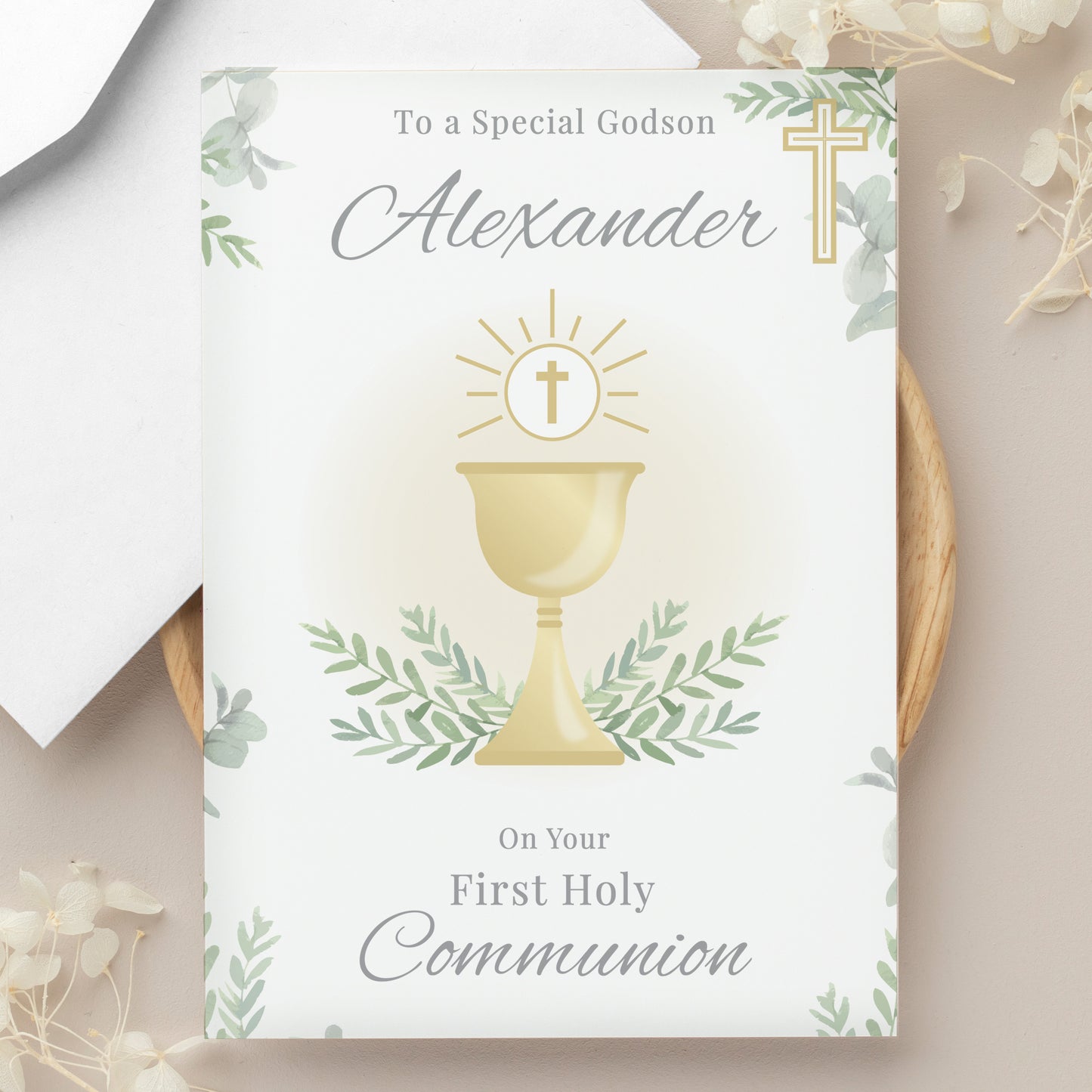 Personalised First Holy Communion Card from Heartfelt Gifts