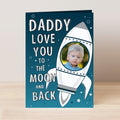 Personalised Moon & Back Photo Upload Card from Heartfelt Gifts