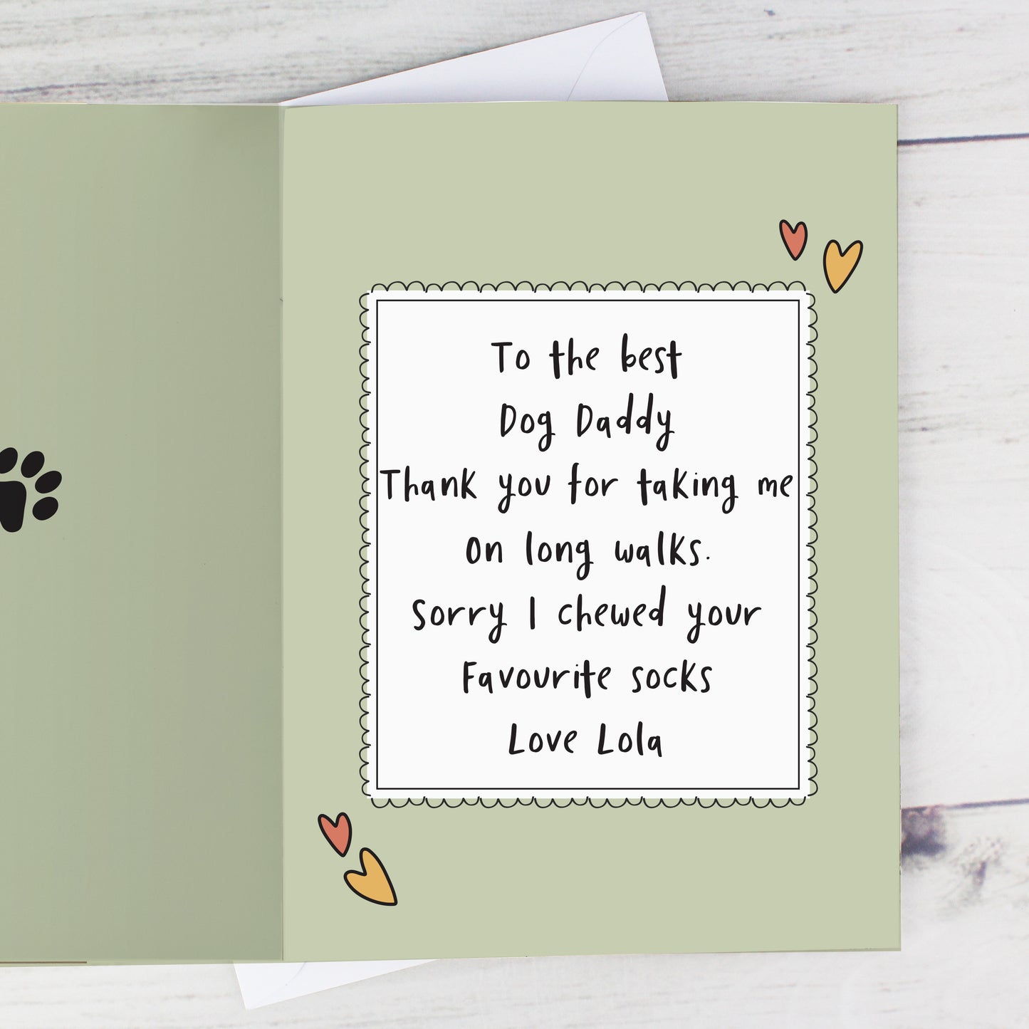 Personalised From the Dog Photo Upload Card - image 4