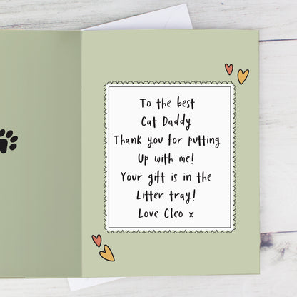 Personalised From the Cat Photo Upload Card - image 4