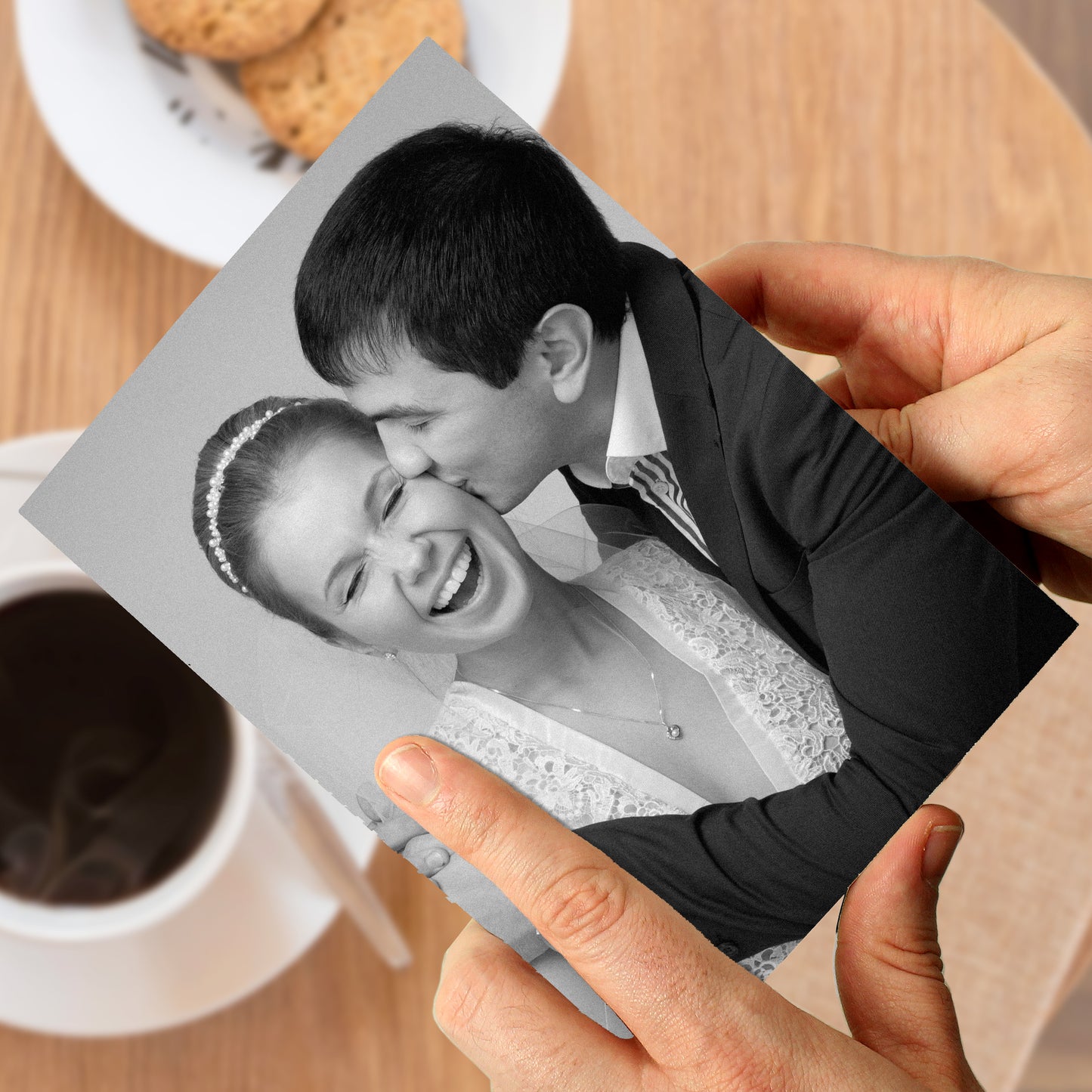 Personalised Photo Upload Card - Serif Font from Heartfelt Gifts