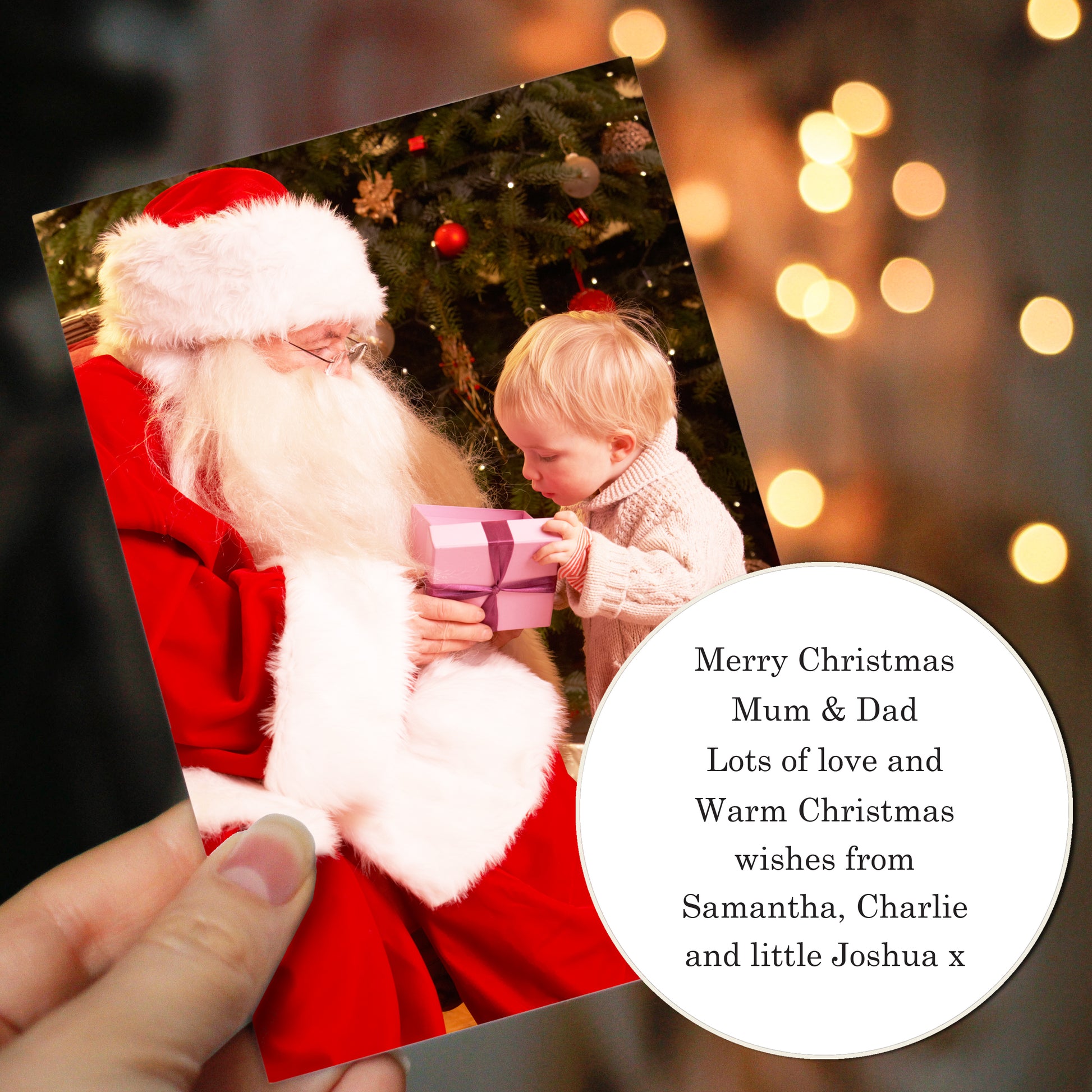 Personalised Photo Upload Card - Serif Font - image 2