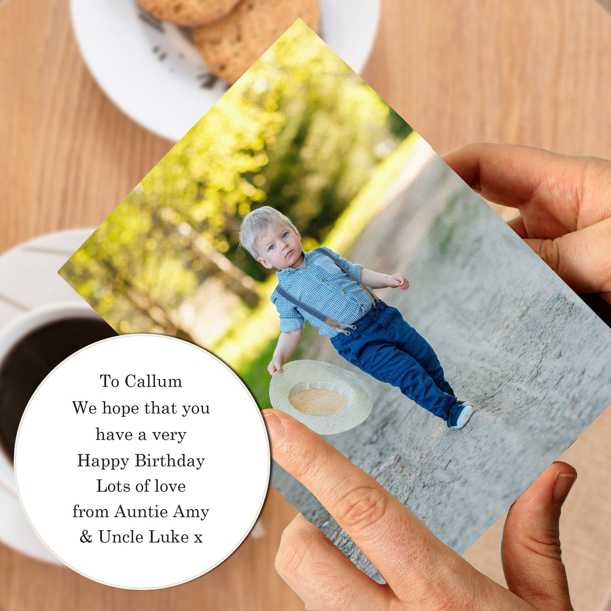 Personalised Photo Upload Card - Serif Font - image 8