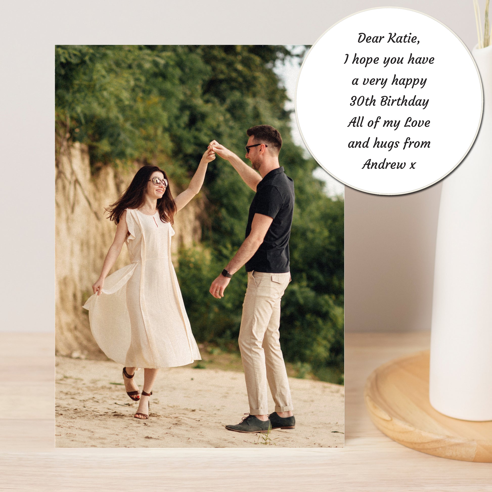 Personalised Photo Upload Card - Display Font - image 4