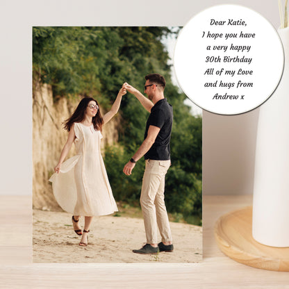 Personalised Photo Upload Card - Display Font - image 4