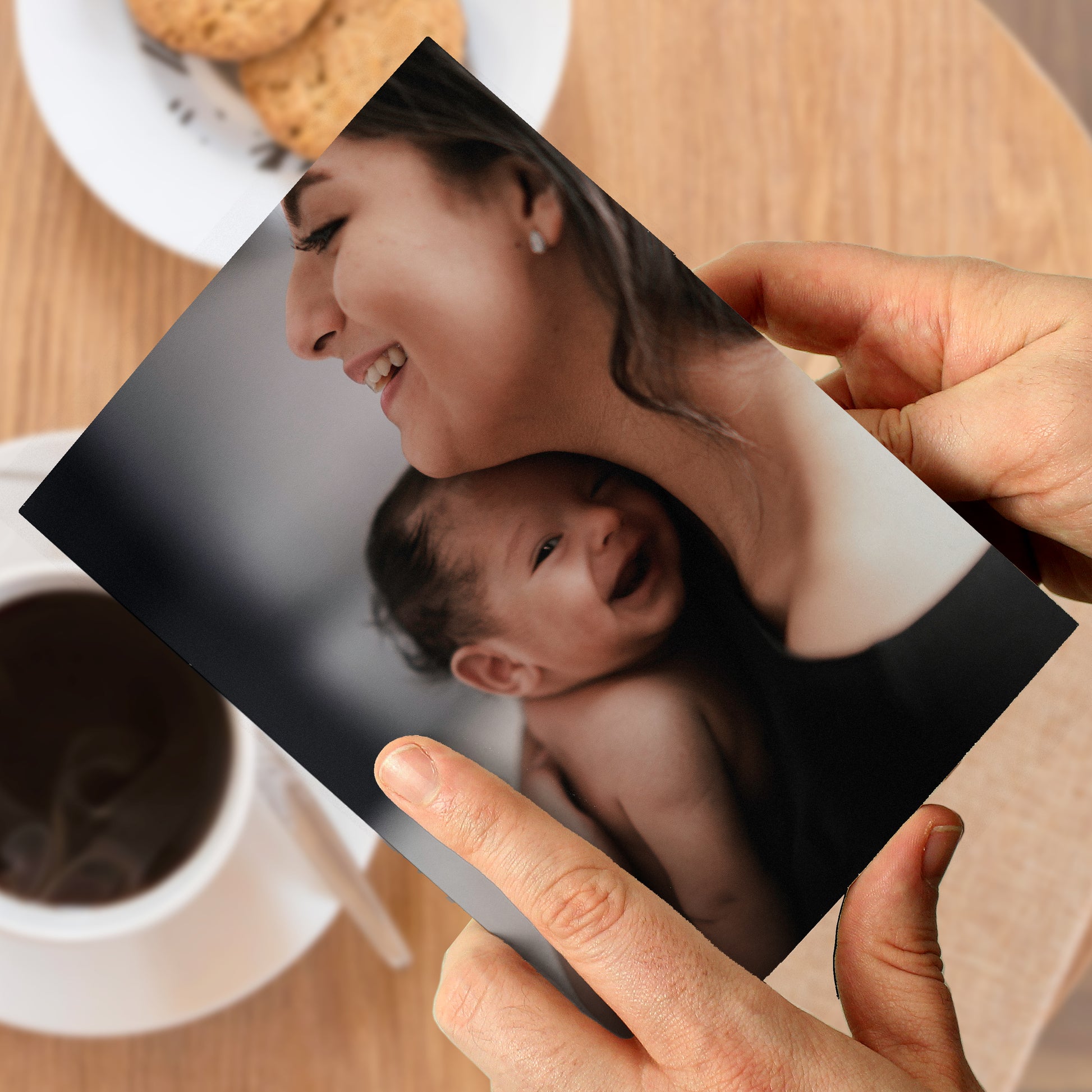 Personalised Photo Upload Card - Cursive Font from Heartfelt Gifts