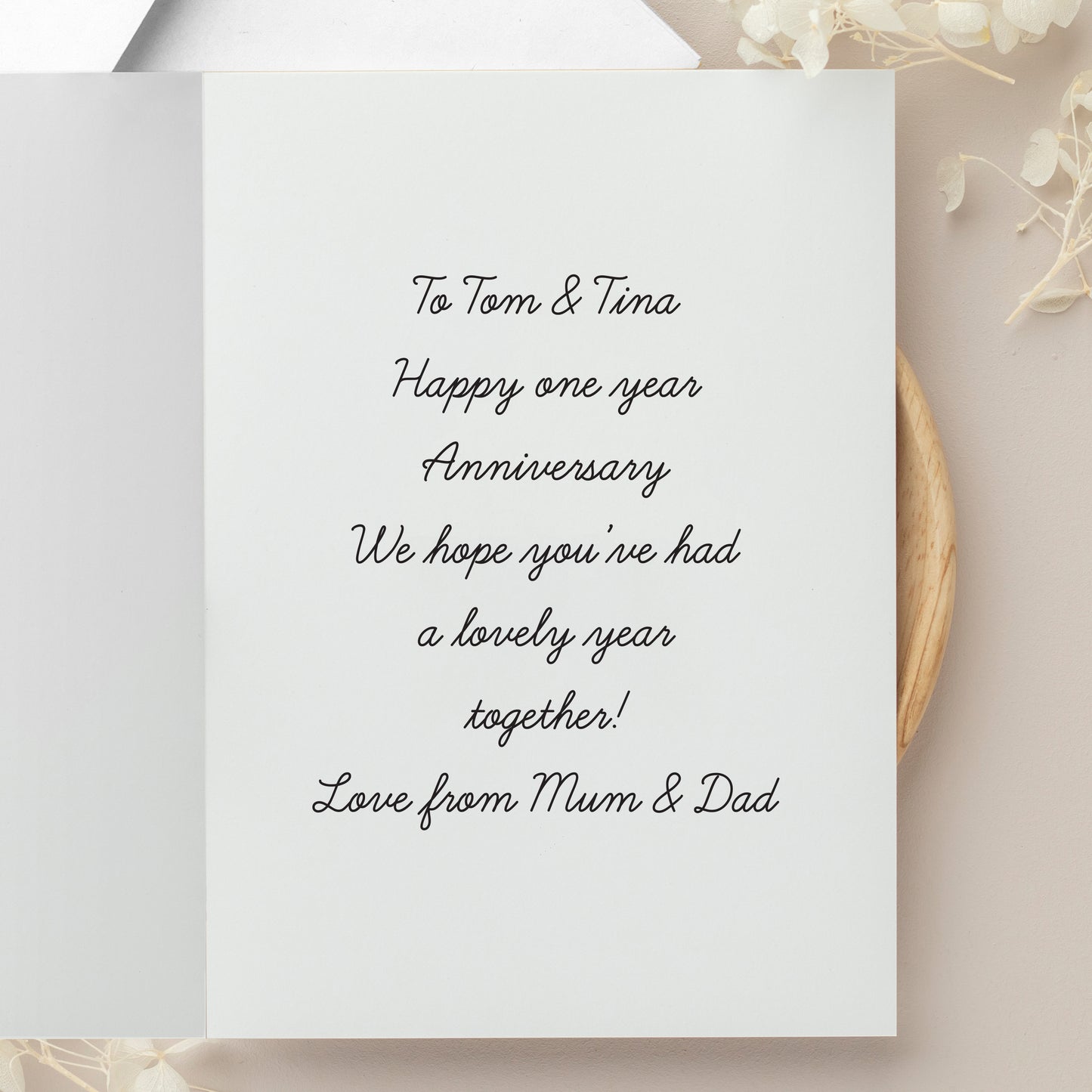 Personalised Photo Upload Card - Cursive Font - image 7