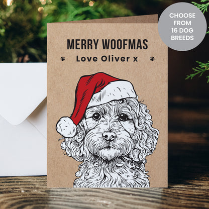 Personalised Dog Breed Christmas Card from Heartfelt Gifts