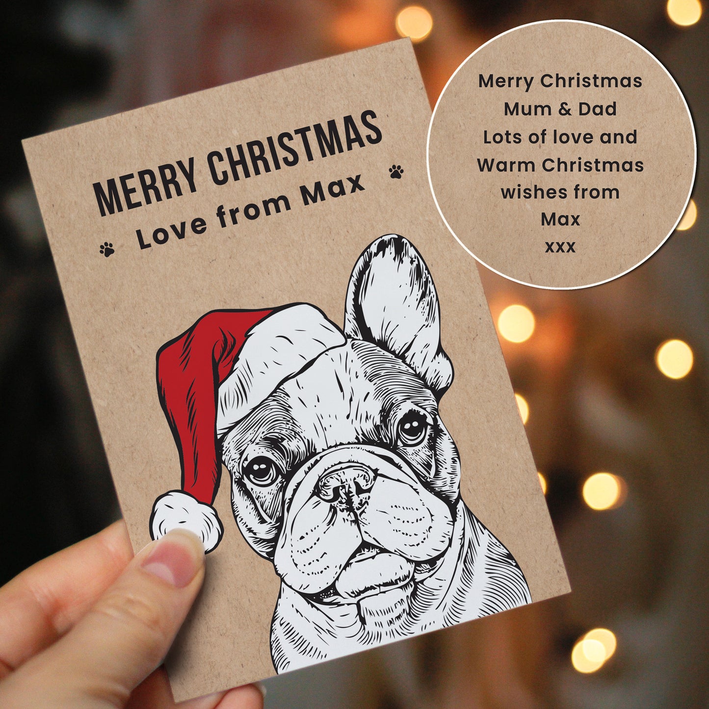 Personalised Dog Breed Christmas Card - image 4