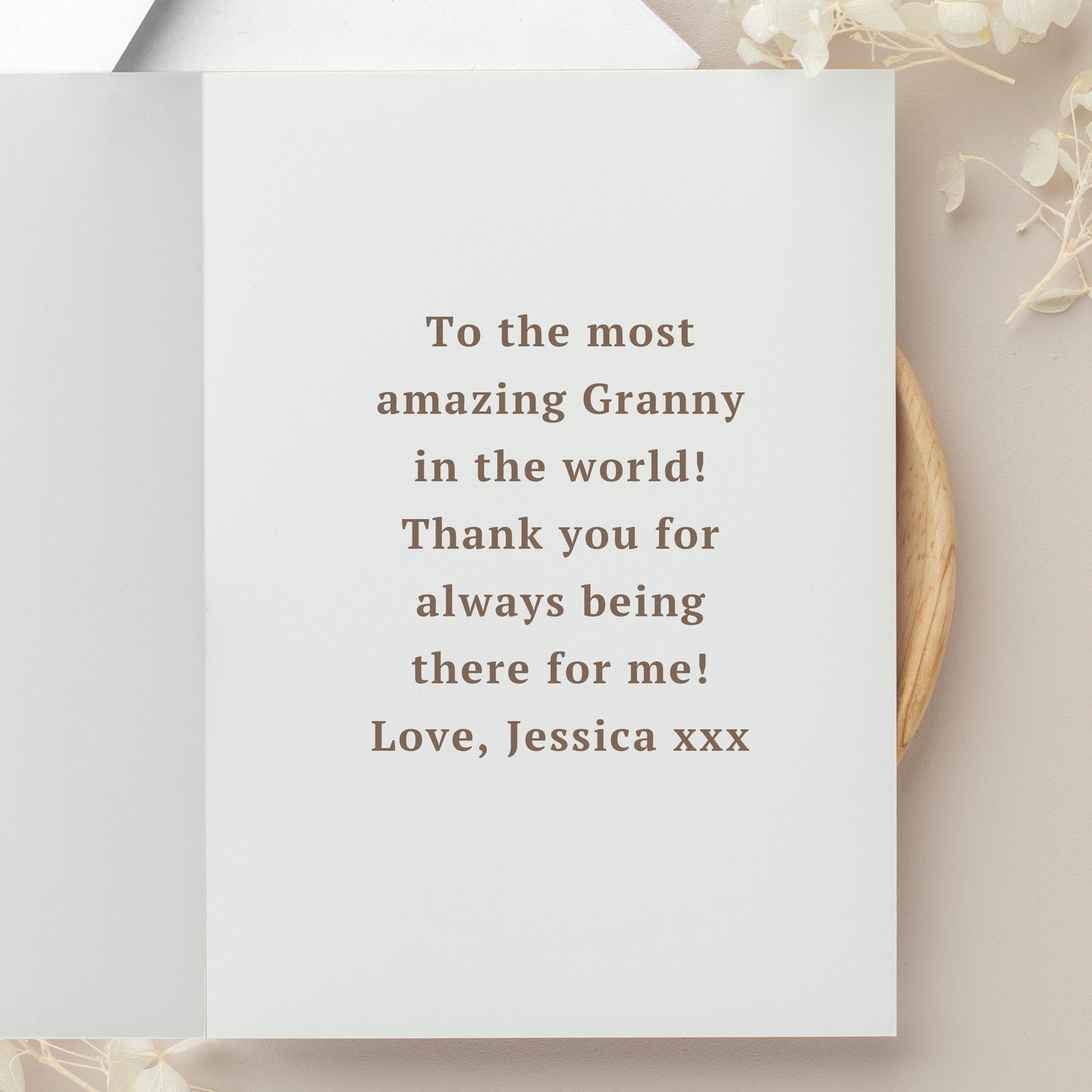 Personalised Wild Flowers Photo Upload Card - image 3