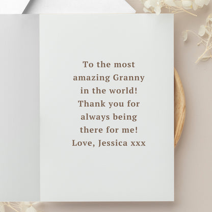Personalised Wild Flowers Photo Upload Card - image 3