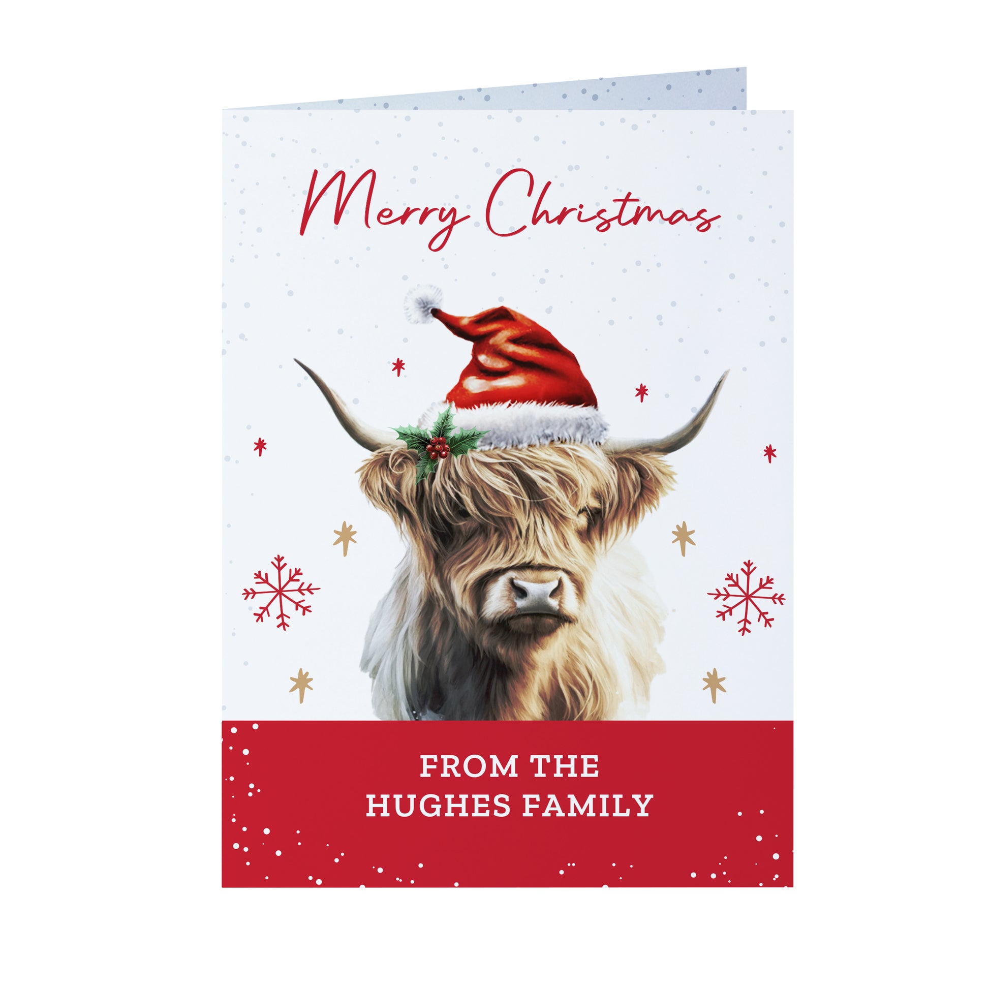 Personalised Highland Cow Pack of 10 Christmas Cards – Unique Festive Cards - image 5