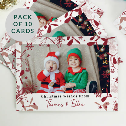 Personalised Photo Upload Pack of 10 Christmas Cards - image 2