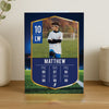 Personalised Photo Football Player Stats Birthday Card – Boys Birthday Card