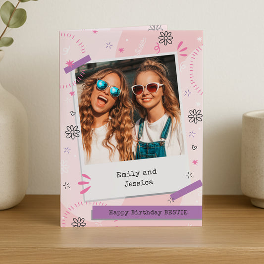 Personalised Photo Upload Polaroid Birthday Card – Birthday Card