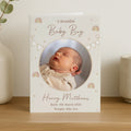 Personalised Photo Upload New Baby Card – New Baby Keepsake Card
