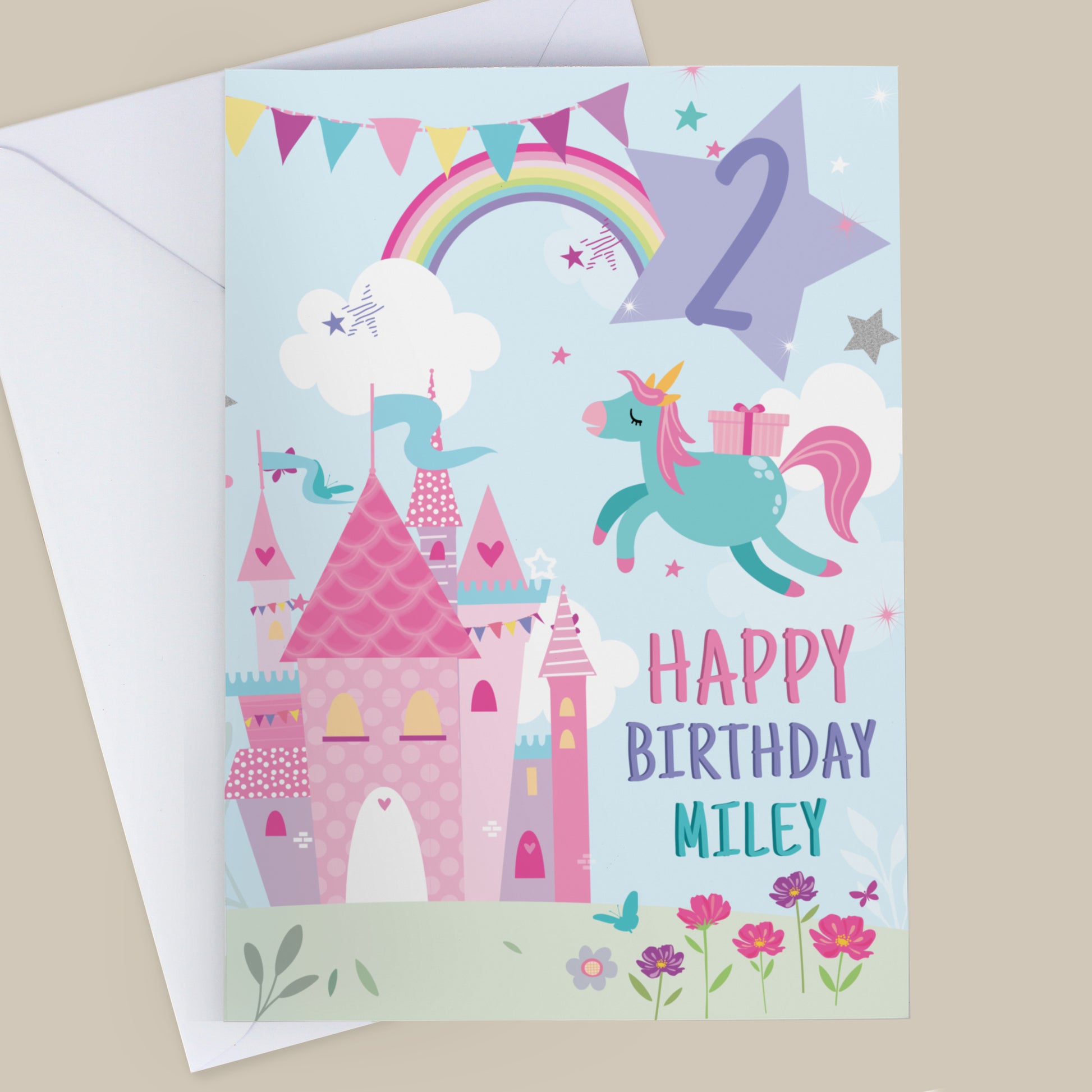 Personalised Princess Birthday Card – Girls Birthday Card - image 4