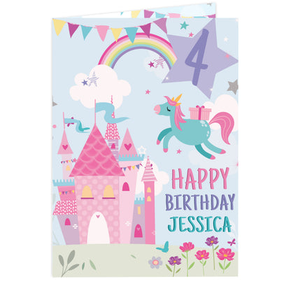 Personalised Princess Birthday Card – Girls Birthday Card - image 5