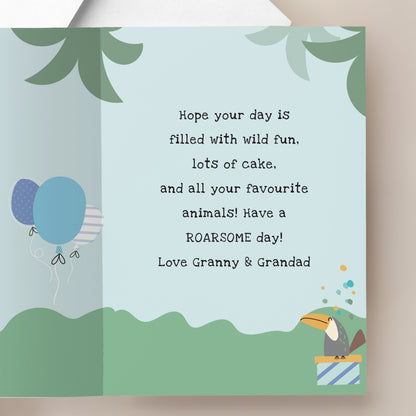 Personalised Animals Birthday Card – Children's Birthday Card - image 3