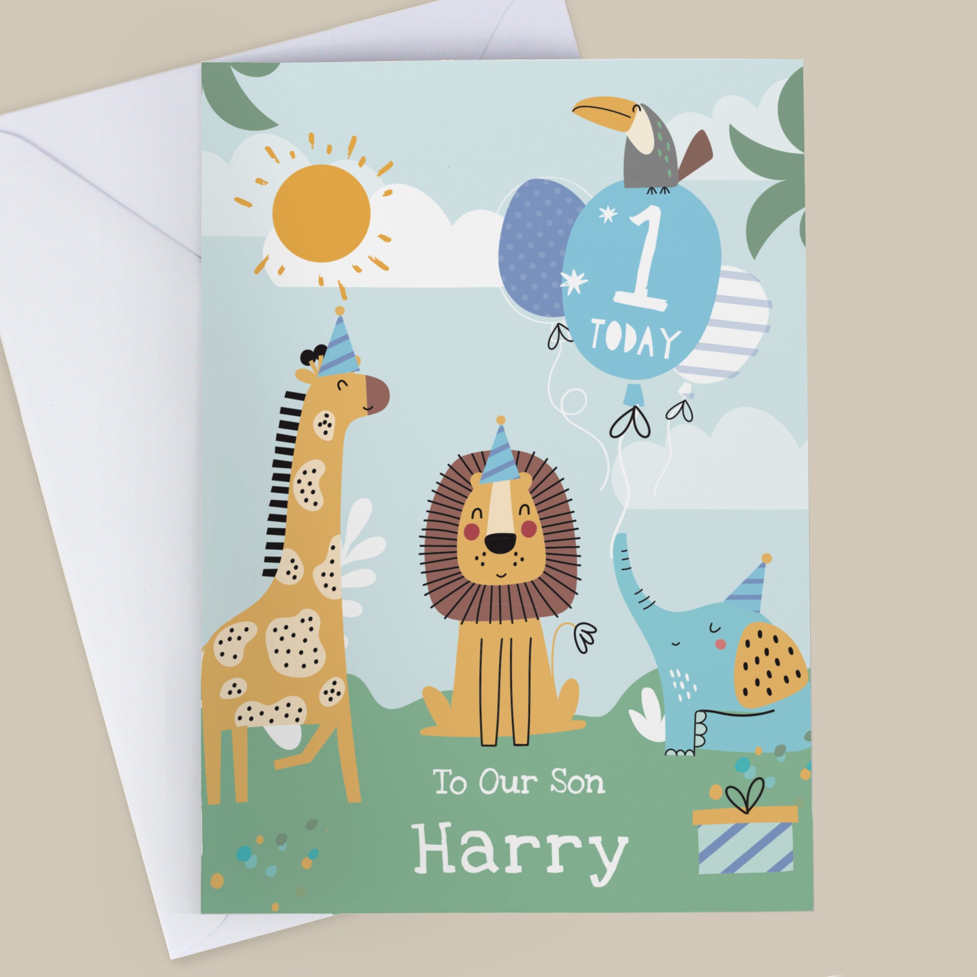 Personalised Animals Birthday Card – Children's Birthday Card - image 4