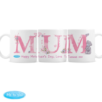Panoramic view of a personalised Me To You Mum mug design