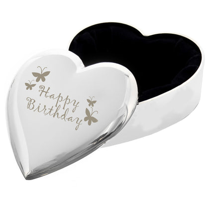 Happy Birthday Butterfly Heart Trinket Box - image 2