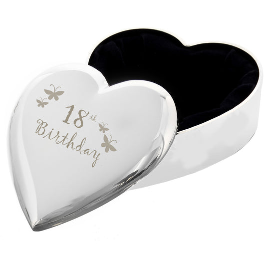 18th Butterflies Heart Trinket Box - image 2