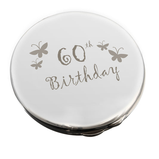 60th Butterfly Round Compact Mirror - image 2