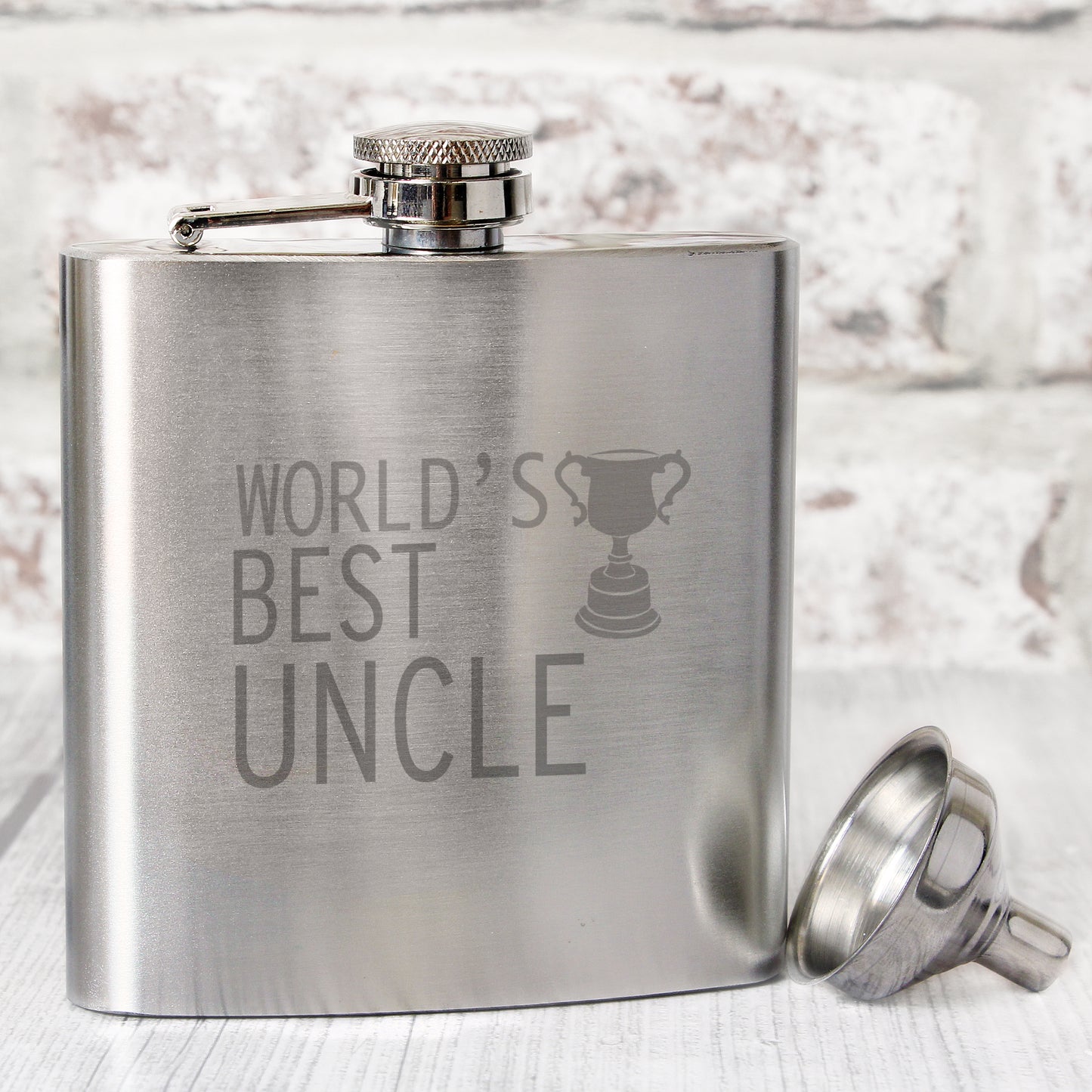 Worlds Best Uncle Hip Flask from Heartfelt Gifts