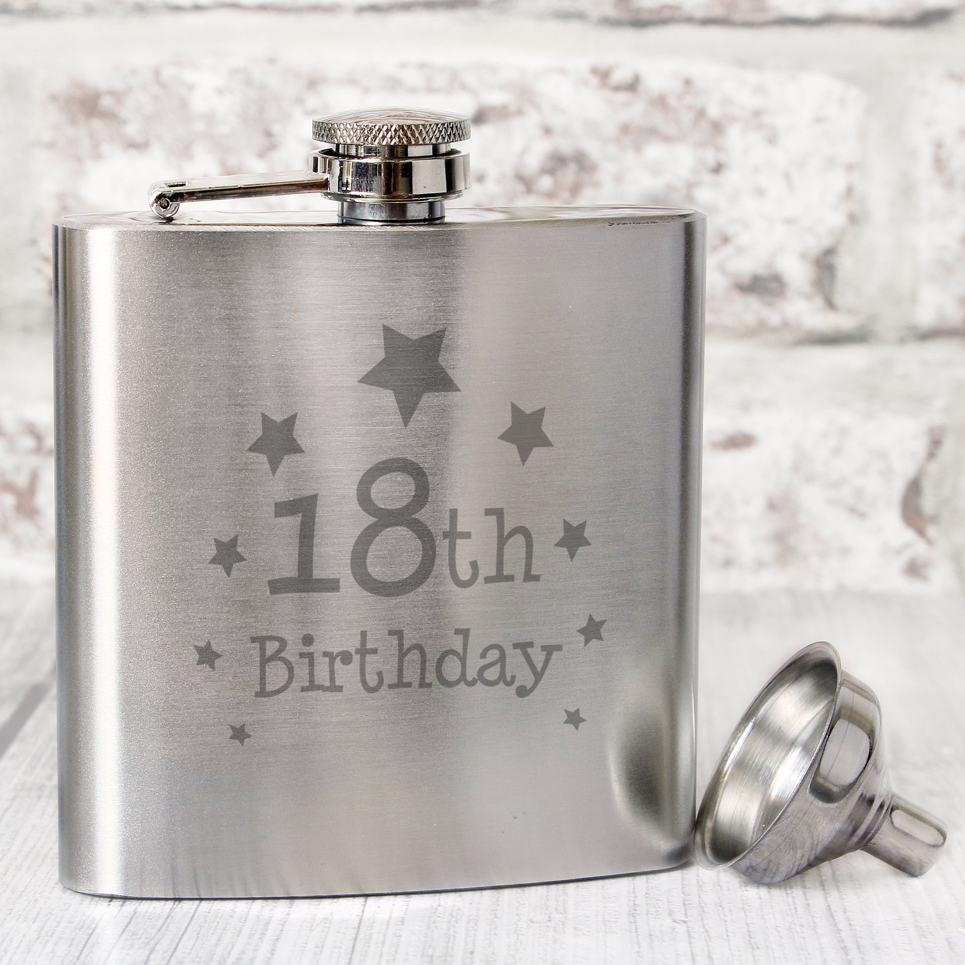 18th Birthday Hip Flask from Heartfelt Gifts