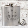 40th Birthday Hip Flask from Heartfelt Gifts