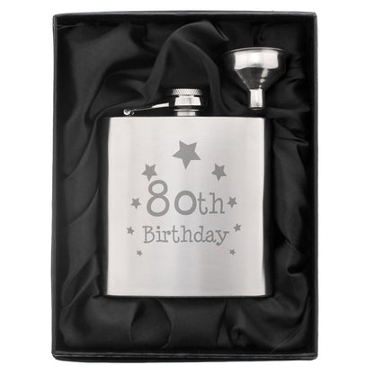 80th Birthday Hip Flask - image 2