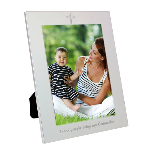Silver 5x7 Godmother Photo Frame - image 2