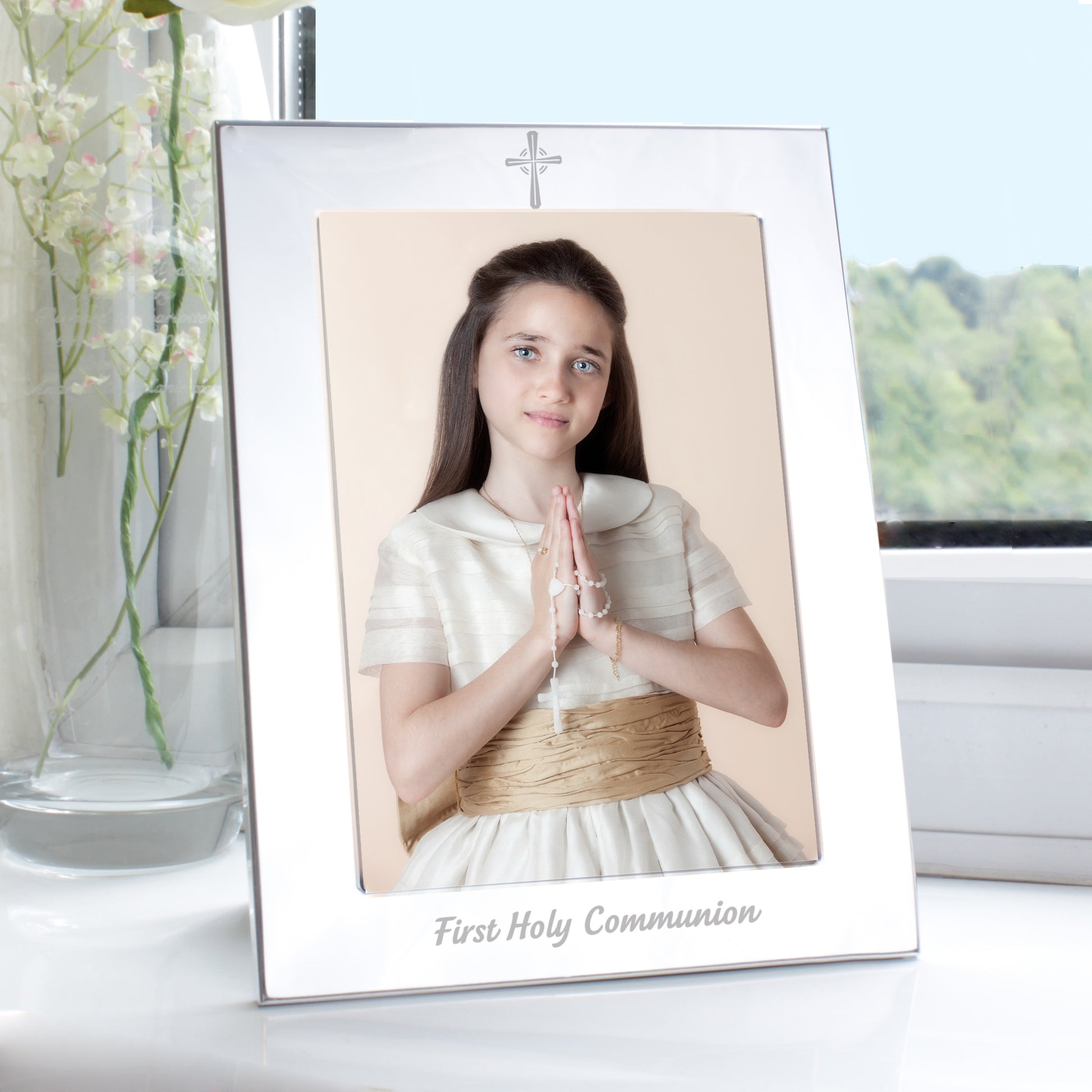 Silver 5x7 Holy Communion Photo Frame from Heartfelt Gifts