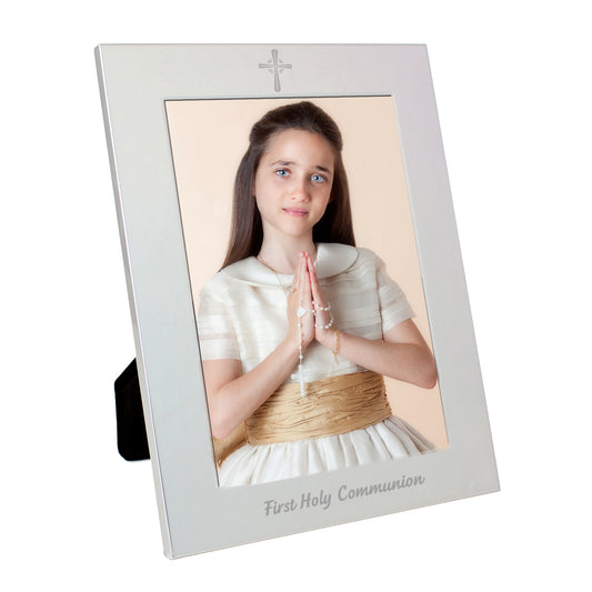 Silver 5x7 Holy Communion  Photo Frame - image 2