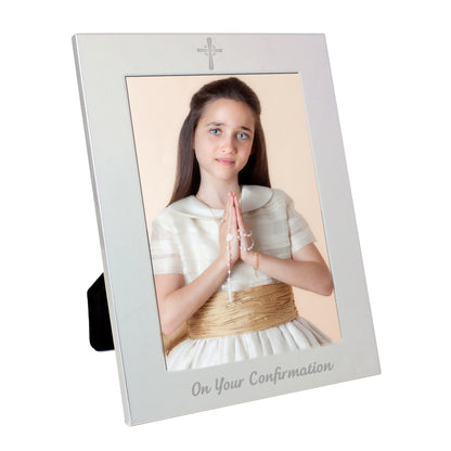 Silver 5x7 Confirmation Photo Frame - image 2