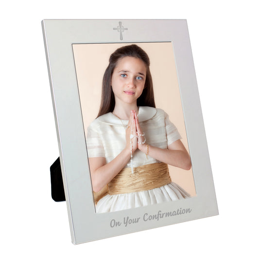 Silver 5x7 Confirmation Photo Frame - image 2