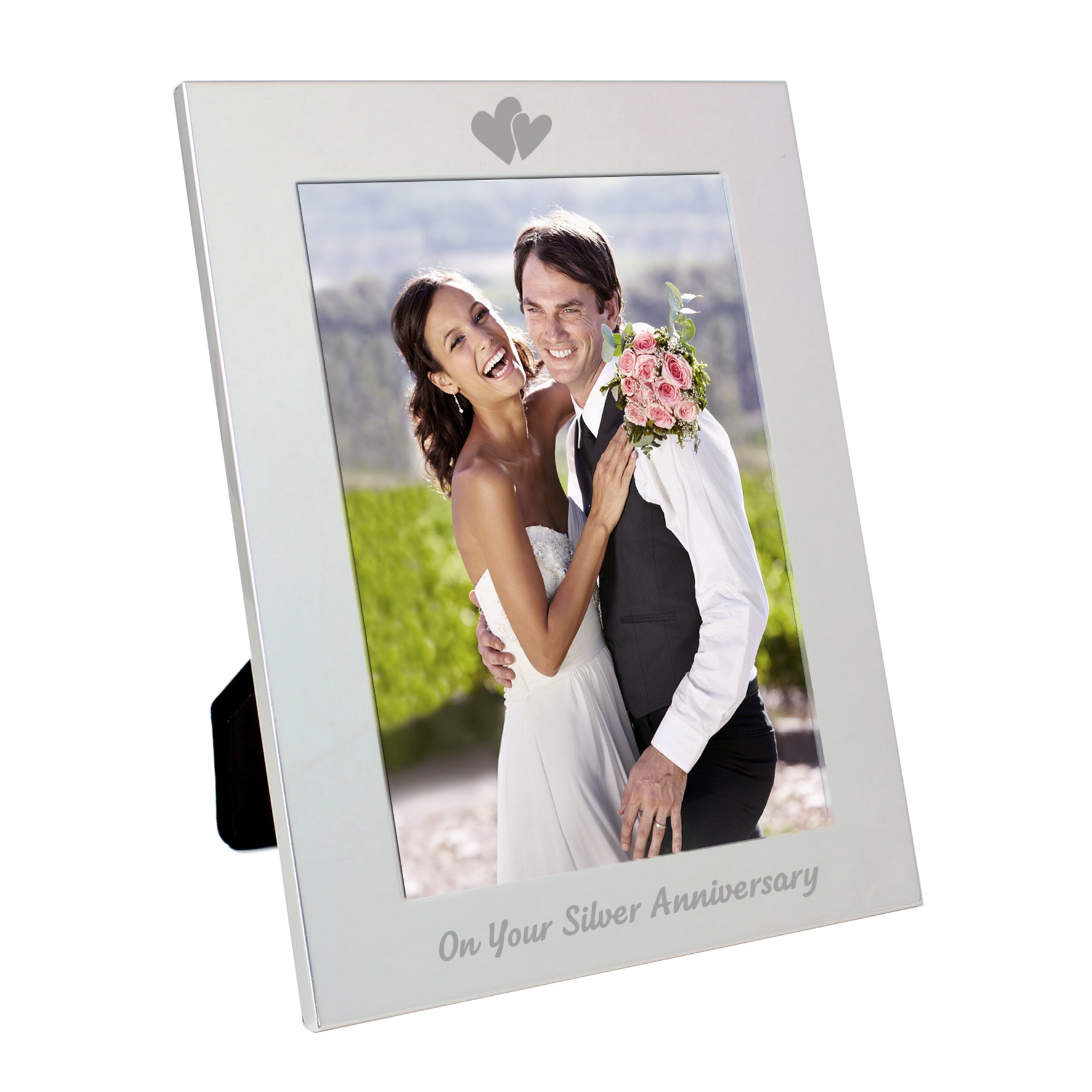 Silver 5x7 Silver Anniversary Photo Frame from Heartfelt Gifts