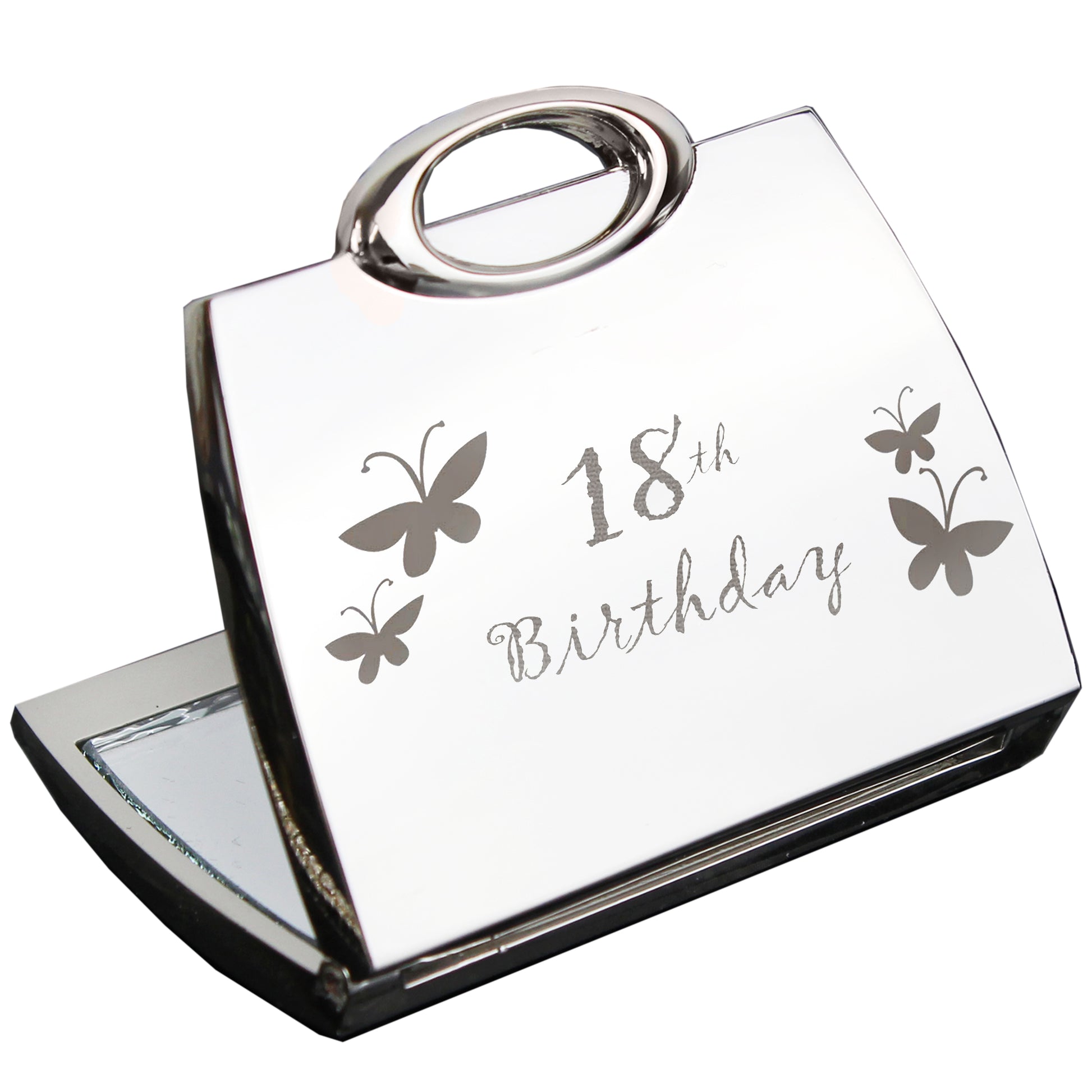 18th Butterfly Handbag Compact Mirror - image 2
