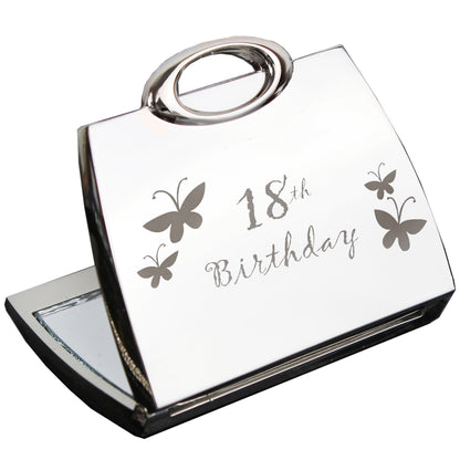18th Butterfly Handbag Compact Mirror - image 2