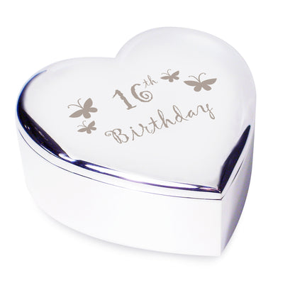 16th Butterflies Heart Trinket Box - image 3