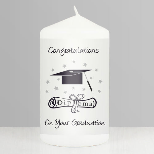 Graduation Pillar Candle from Heartfelt Gifts