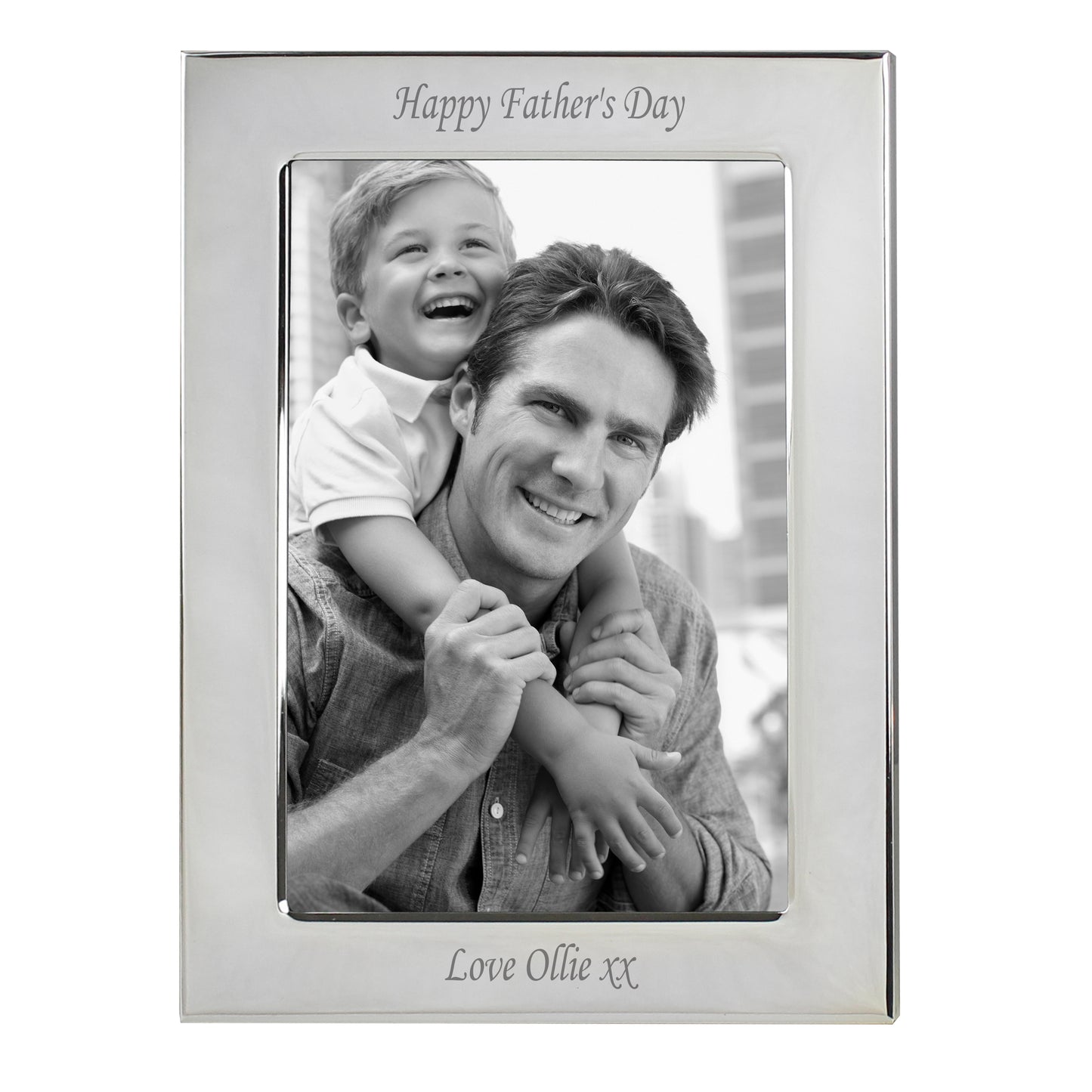 Personalised Silver Plated 6x4 Photo Frame - image 2