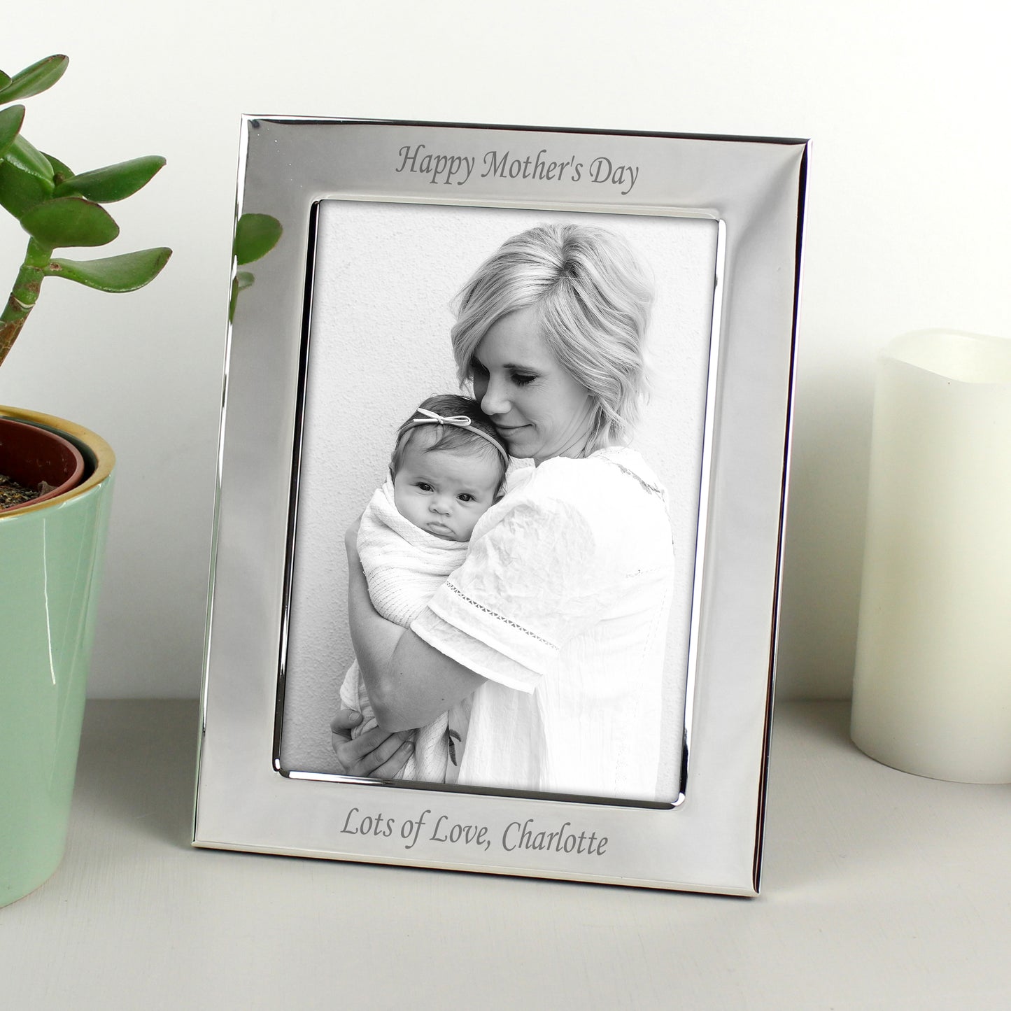 Personalised Silver Plated 6x4 Photo Frame - image 3