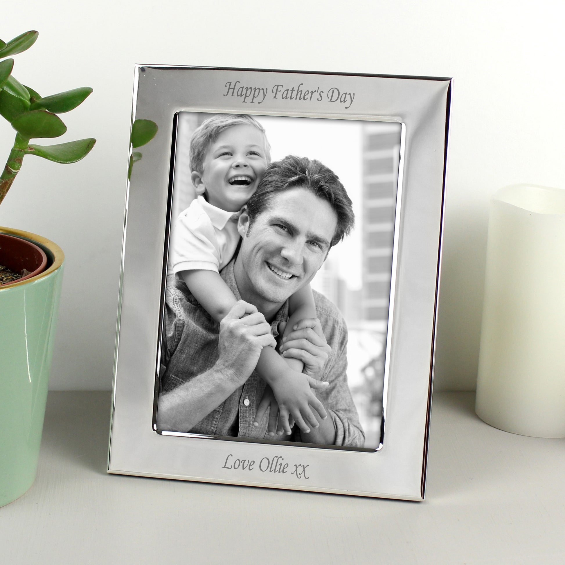Personalised Silver Plated 6x4 Photo Frame - image 4