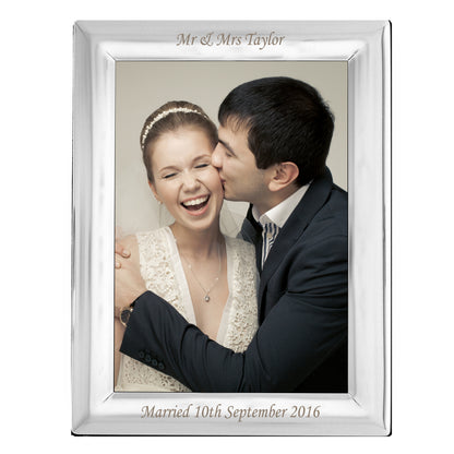 Personalised Silver Plated 6x4 Photo Frame - image 7